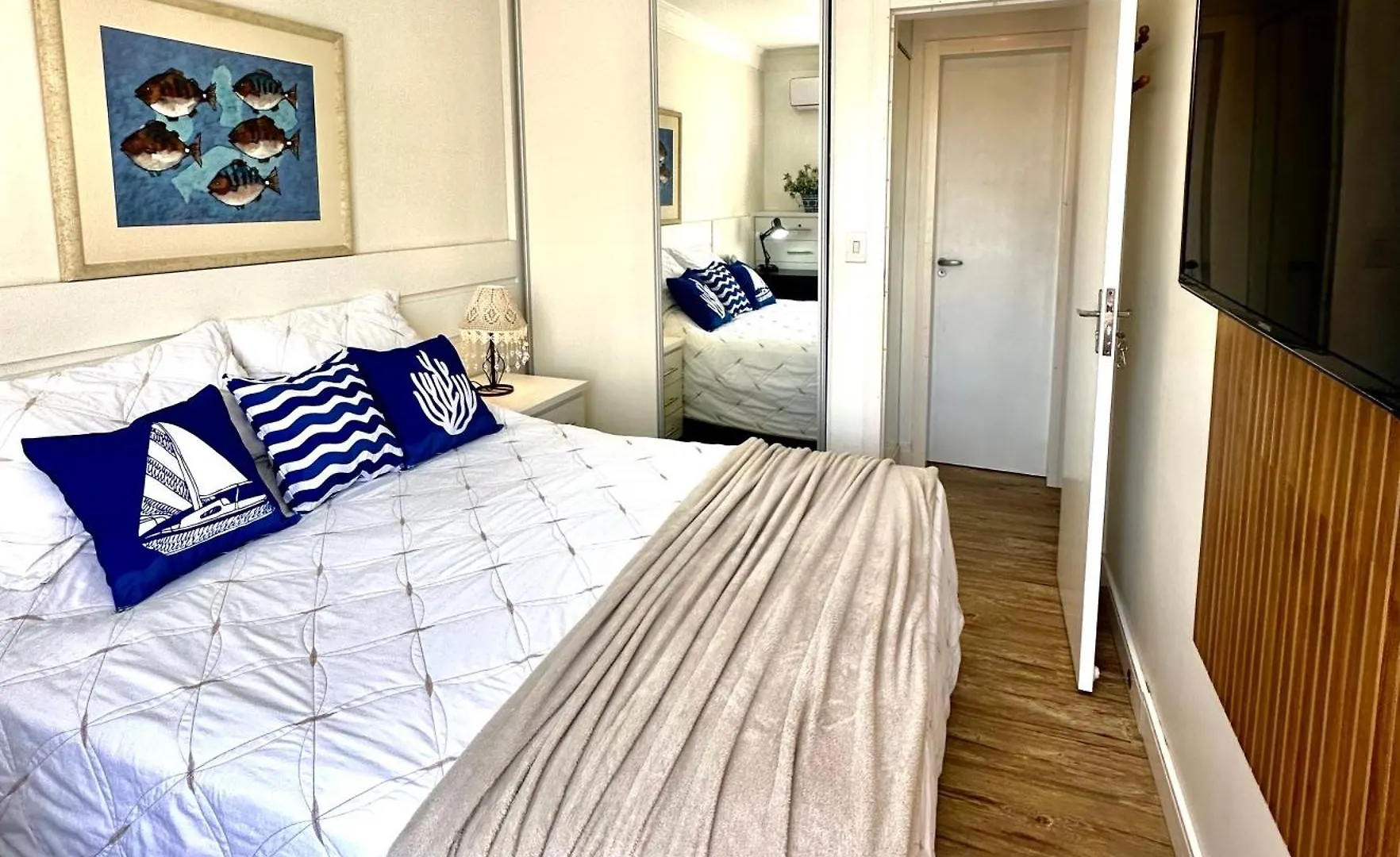 Apartmán Ape Bc Otima Localizacao 4Min A Pe Da Praia Garagem Home Office Para 4 Com Ar-Condicionado Portaria 24H Balneário Camboriú